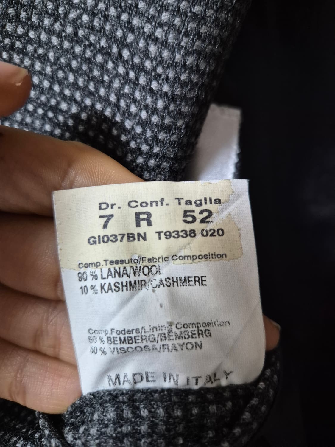 (정품) 지방시 이태리 로로피아나 캐시미어 자켓 블레이져 52 상품이미지9