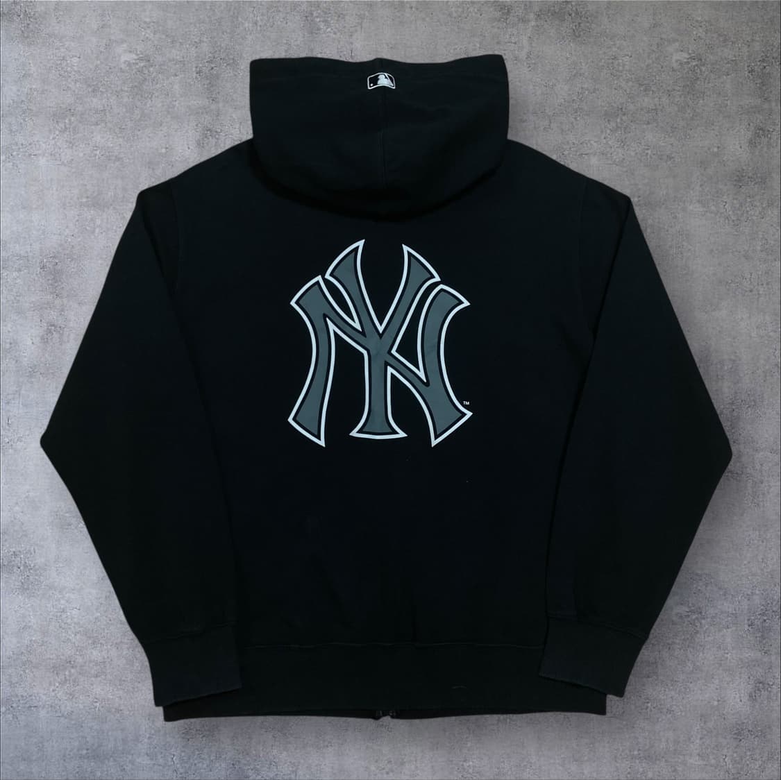 MLB 뉴욕양키스 빅로고 블랙 후드 집업 상품이미지1