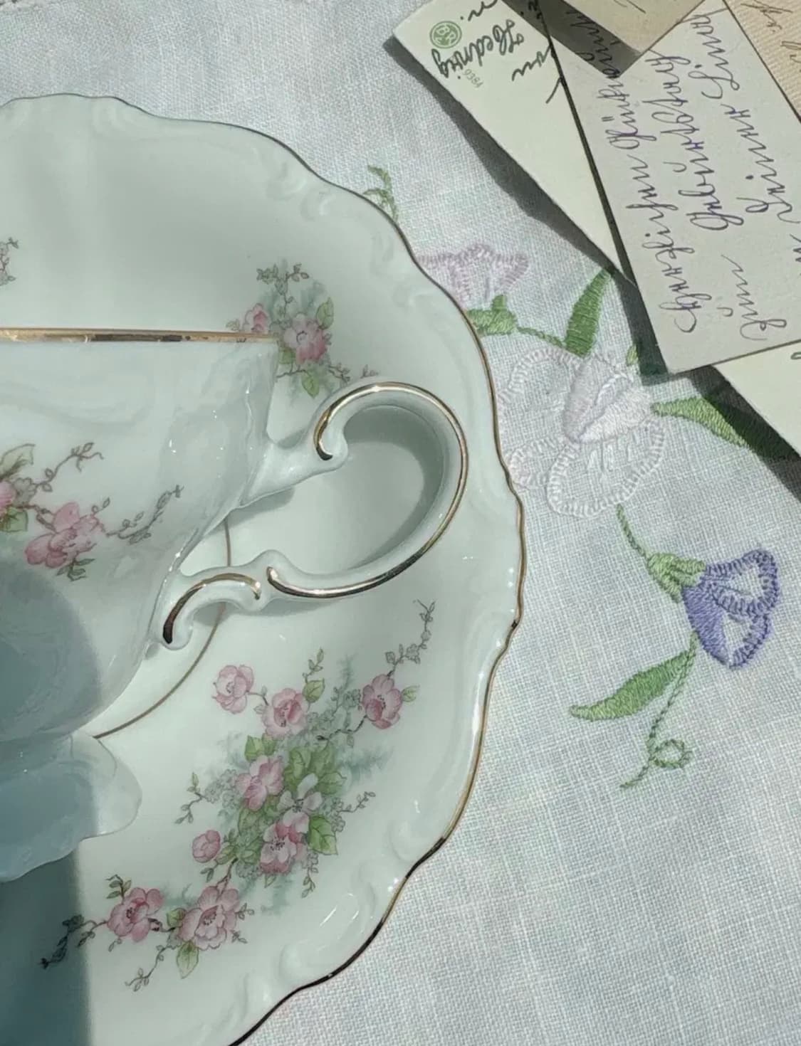 요한 하빌랜드 브라이덜로즈 찻잔 듀오 상품이미지2