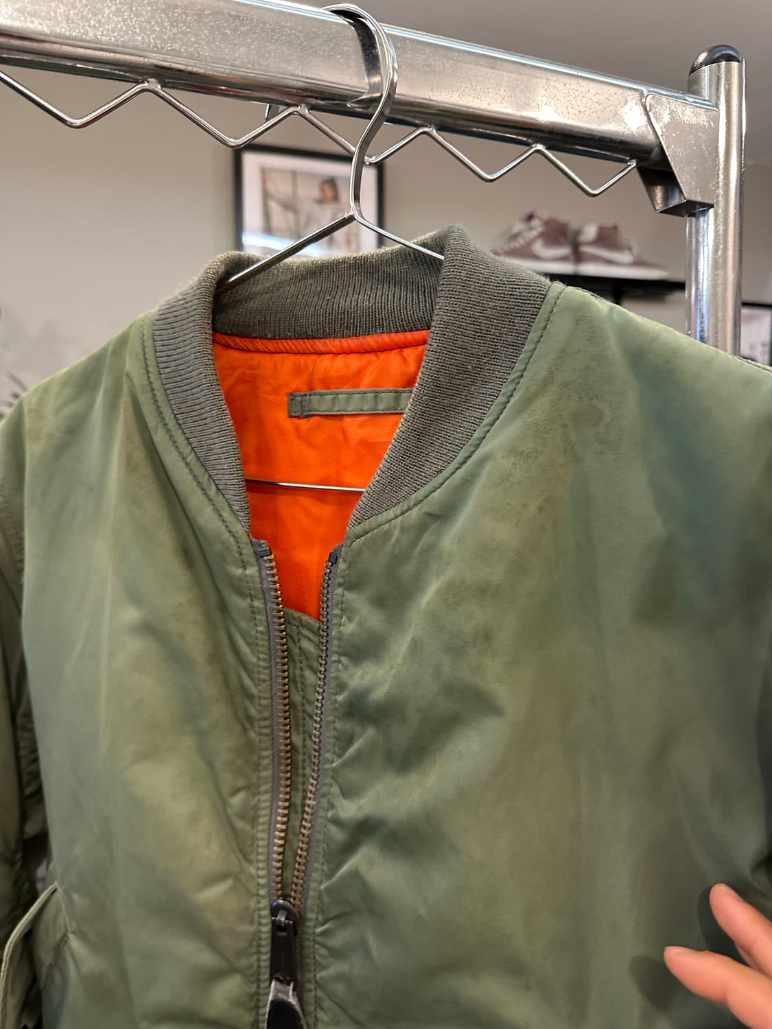 Avirex back logo Ma-1 flight jacket 상품이미지10
