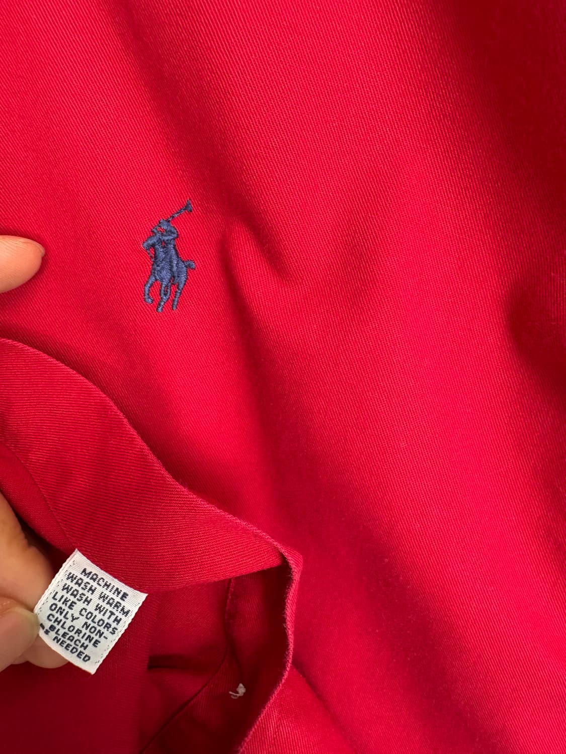 [3XL]POLO 레드 긴팔 셔츠 상품이미지7