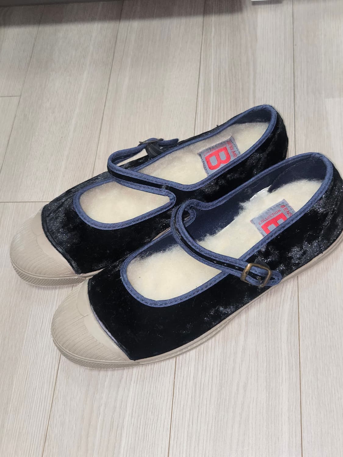 벤시몽 벨벳 메리제인 스니커즈 네이비 39 상품이미지2