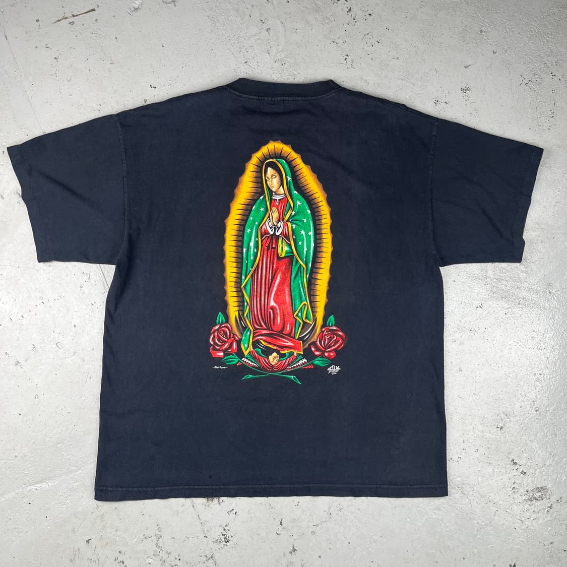 빈티지 virgin mary praying Hands 반팔 상품이미지4