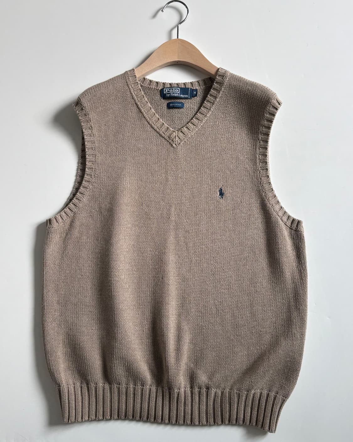 Polo 폴로 랄프로렌 코튼 코코아베이지 니트베스트 상품이미지1