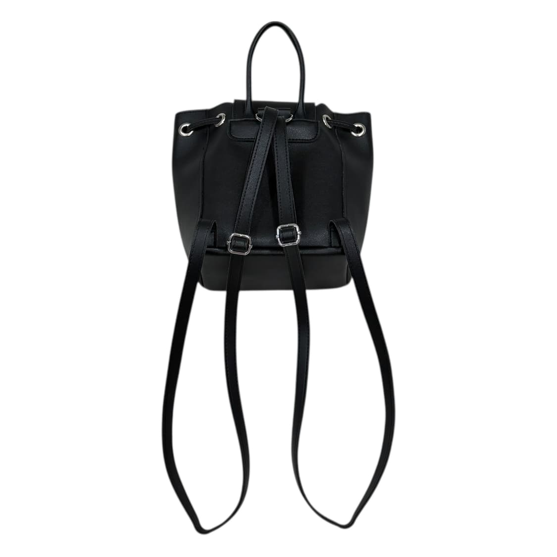 무센트 레더 스트링 복조리 백팩 가방 블랙 상품이미지3