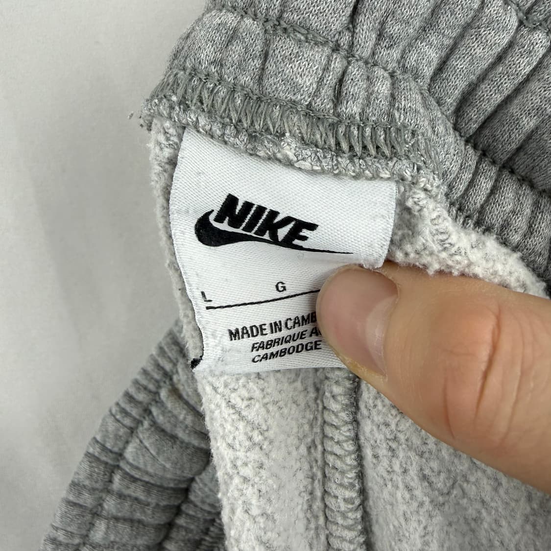 (L) 나이키 키즈/우먼스 핀턱 스웻 조거 팬츠 그레이 상품이미지5