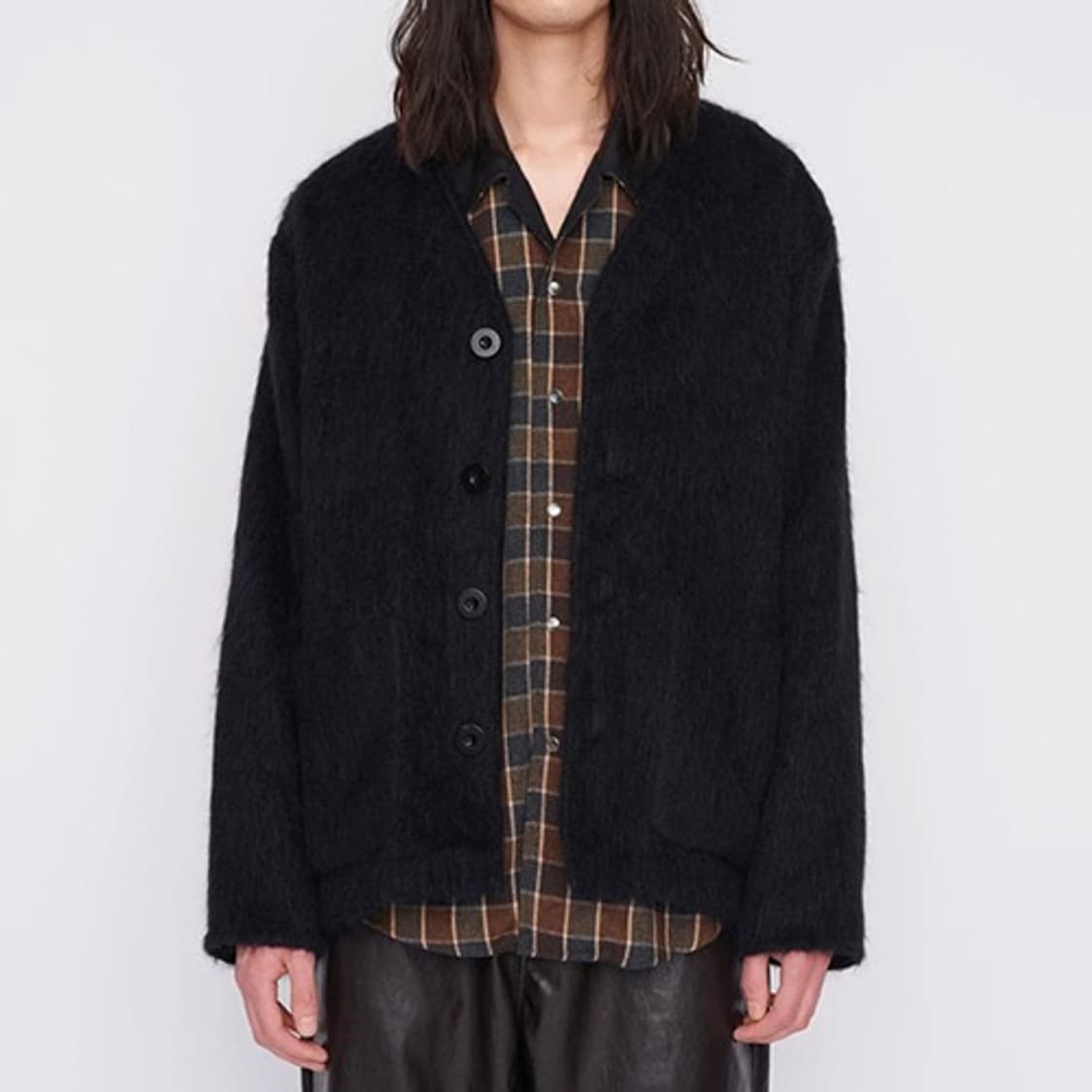 [46] 아워레가시 22ss 블랙 모헤어 가디건 상품이미지3