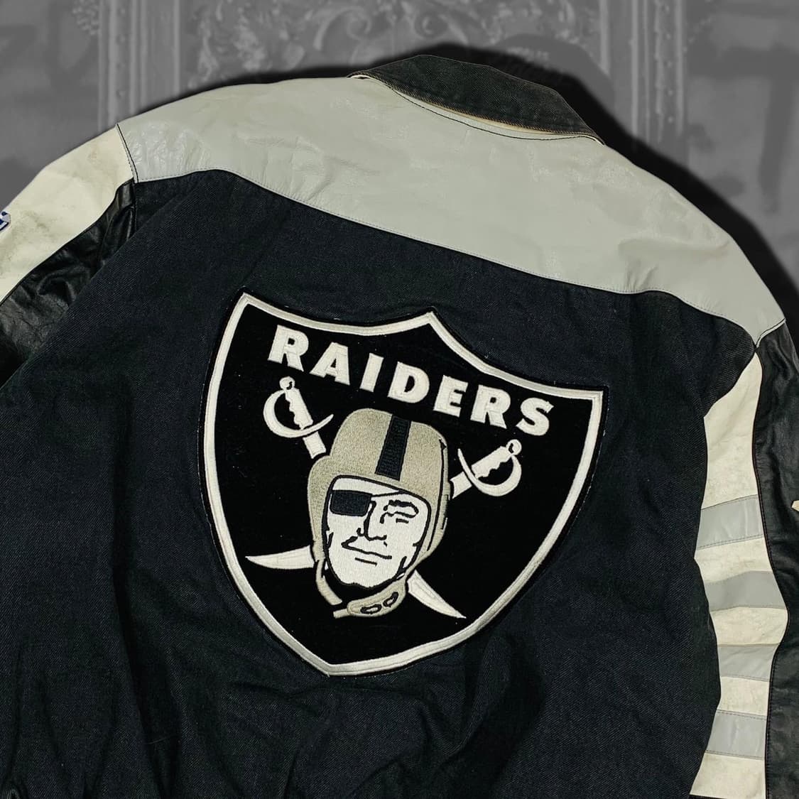 90s jeff hamilton nfl 레이더스 바시티 상품이미지5