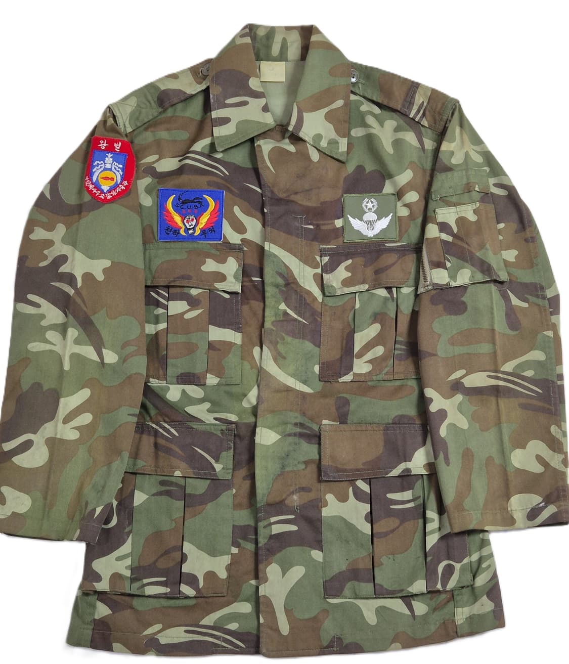 육군 구형 80년대 정보사 HID 왕벌 DPM 전투복 상의 자켓 (S) 상품이미지6