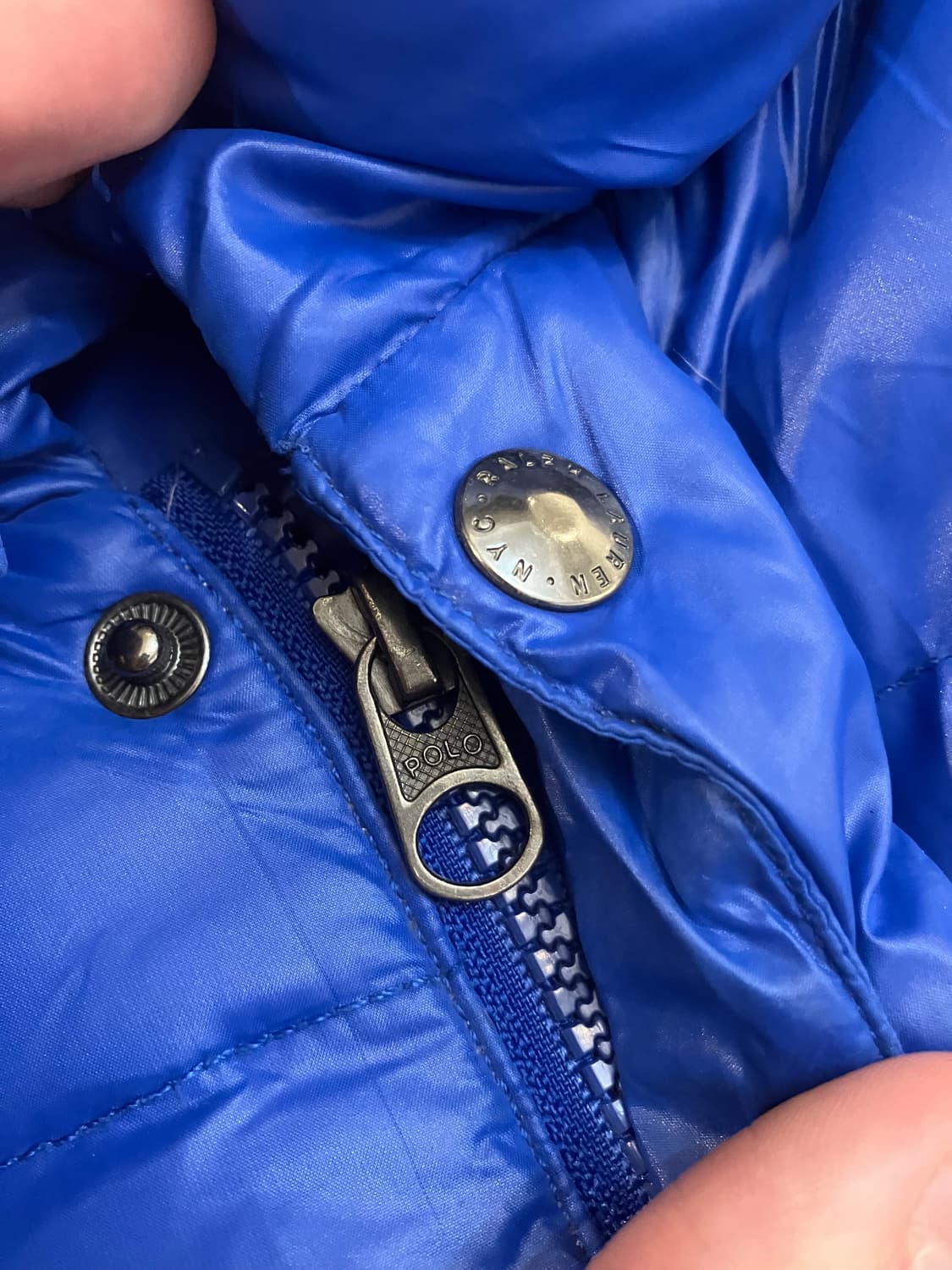 폴로 랄프로렌 빅포니 치프키프 패딩 블루 상품이미지3