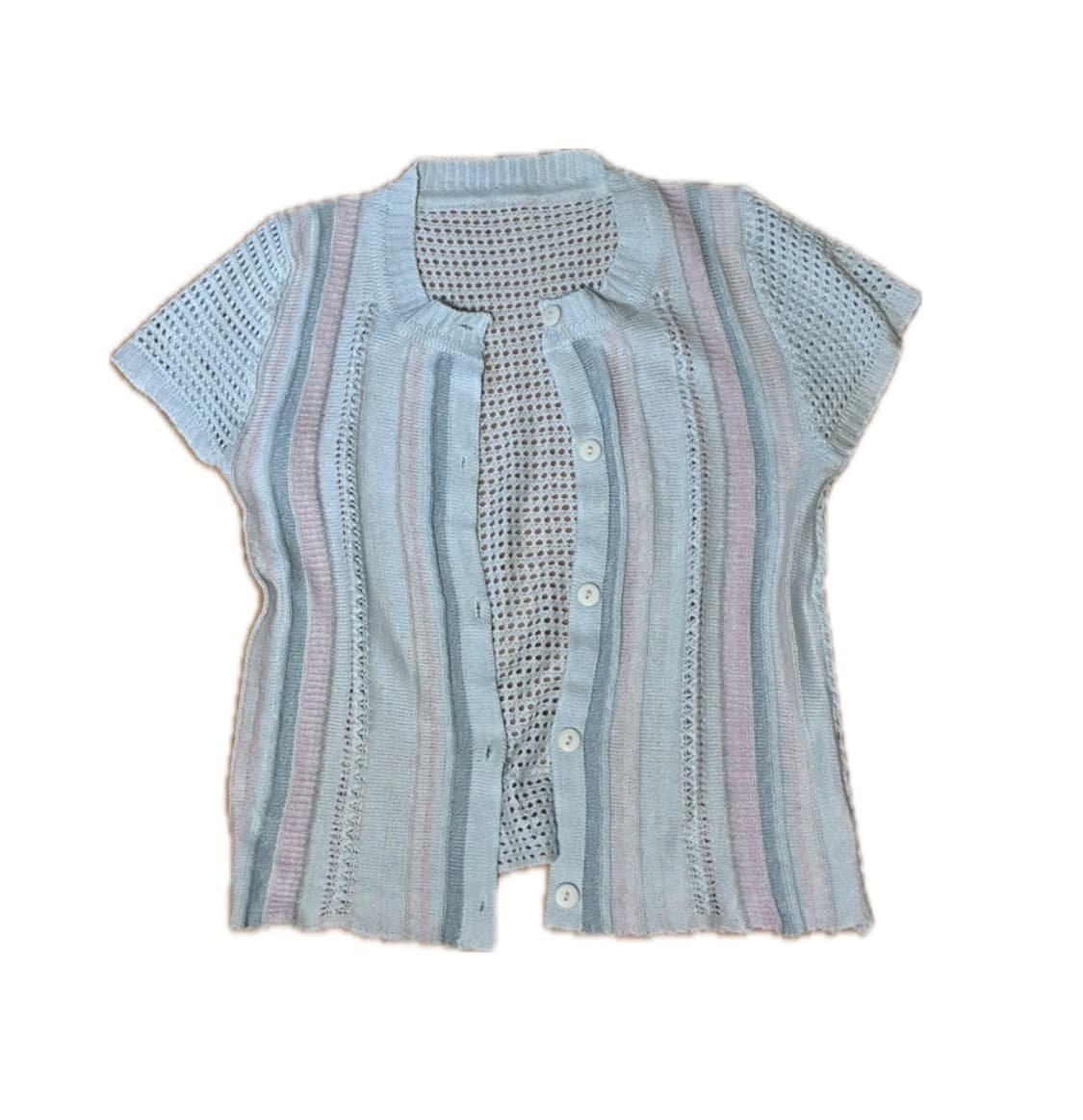 빈티지 반팔 니트 상품이미지1