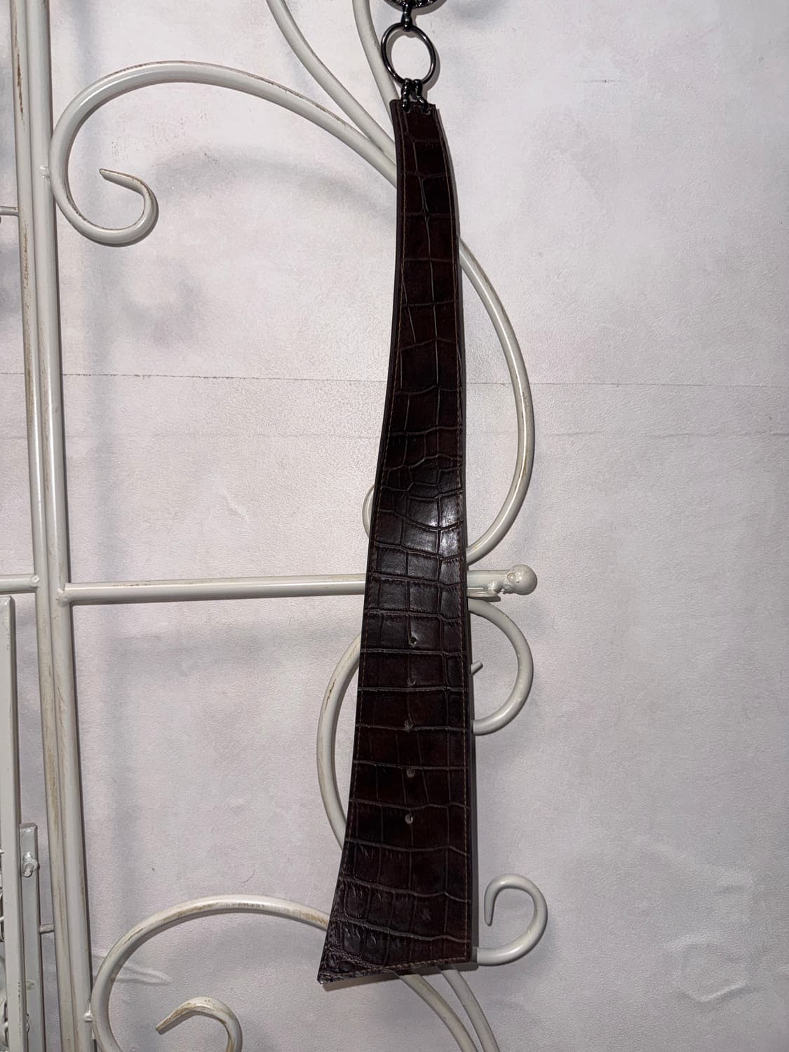 Dark brown ethnic cubic chain belt  상품이미지6