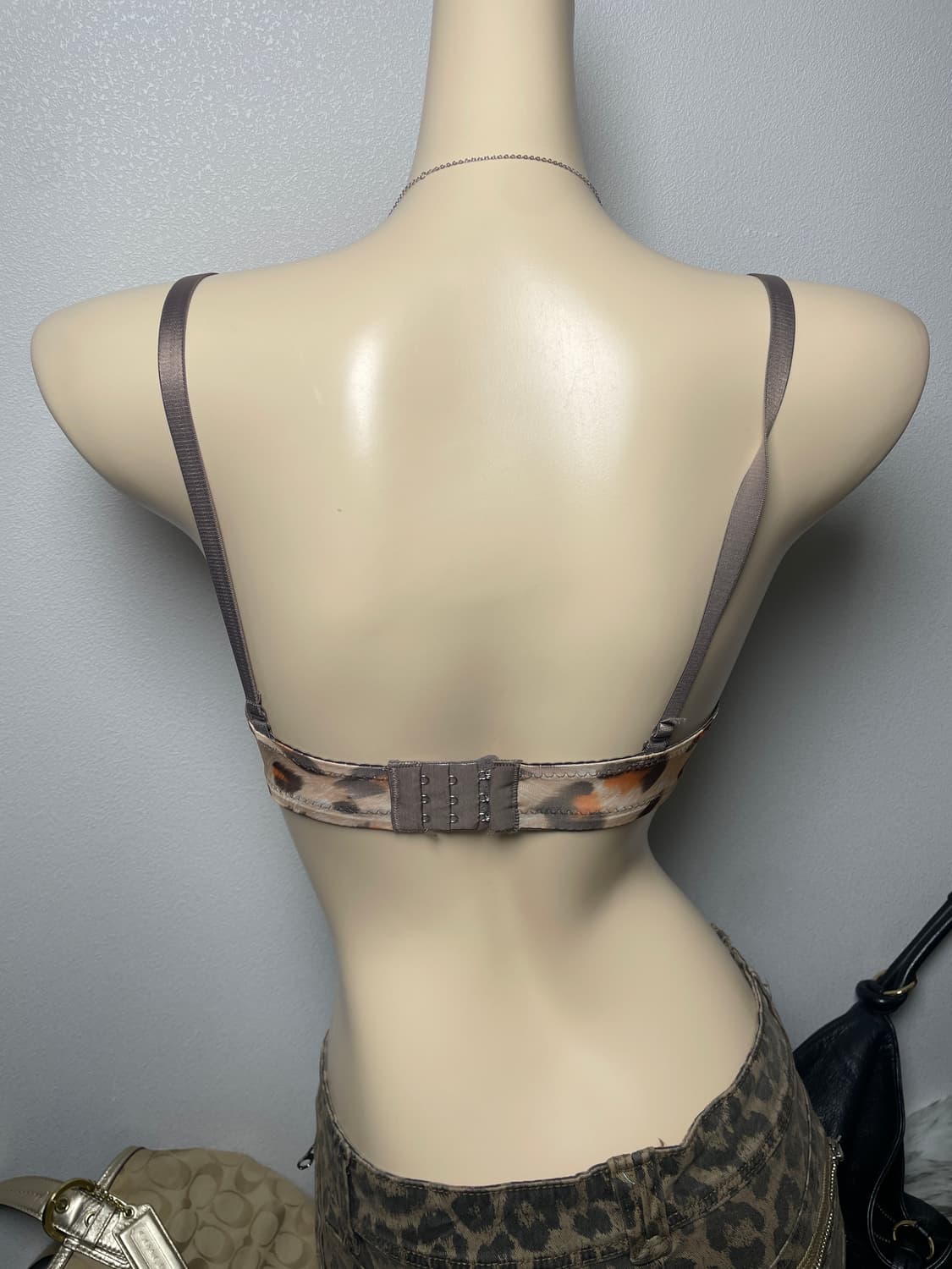 오네갸루 호피 브래지어 니트 탑세트 상품이미지4