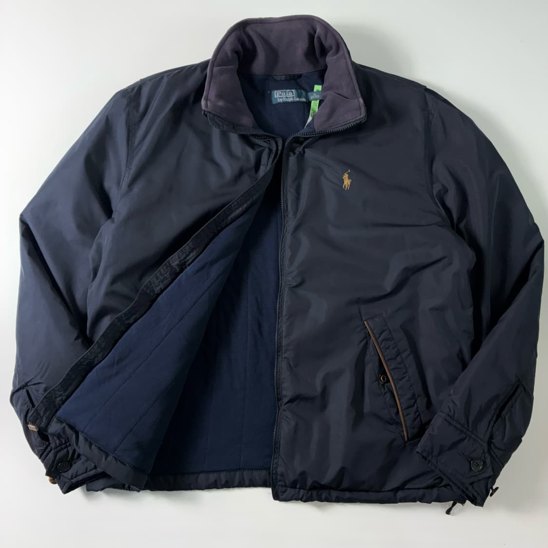 Polo  폴로 랄프로렌 자수 폴리쉘 네이비 봄버 자켓  상품이미지1