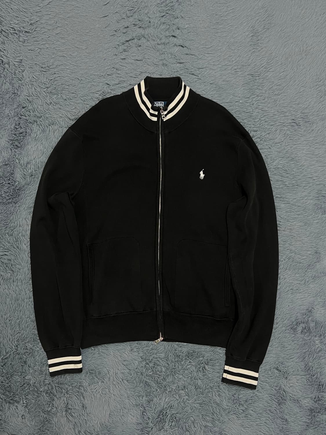 폴로랄프로렌 블랙 니트 집업 XXL 상품이미지1