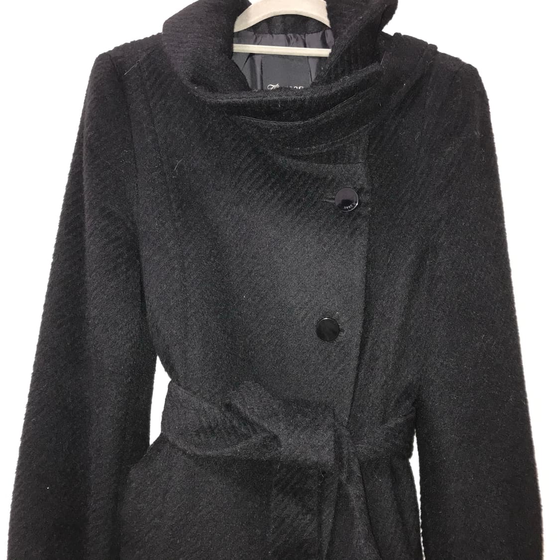 black high neck middle coat jacket 상품이미지1