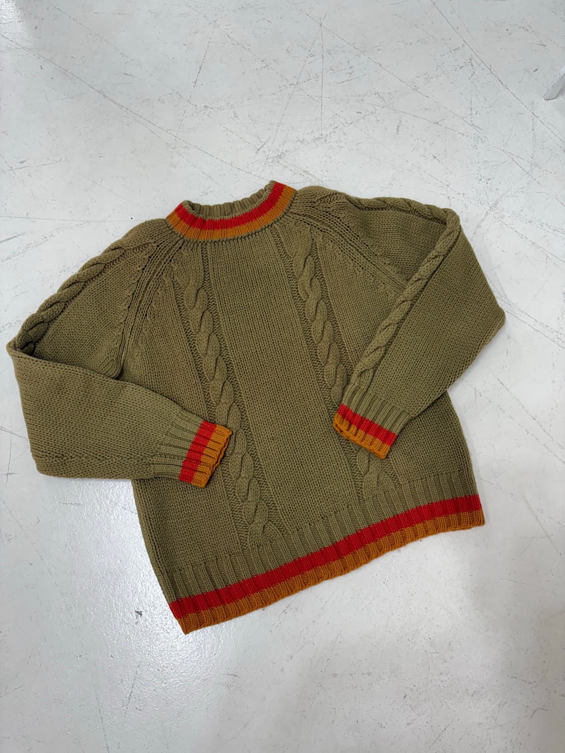 60-70‘s Lord Jeff Cable Knit Sweater. 상품이미지2