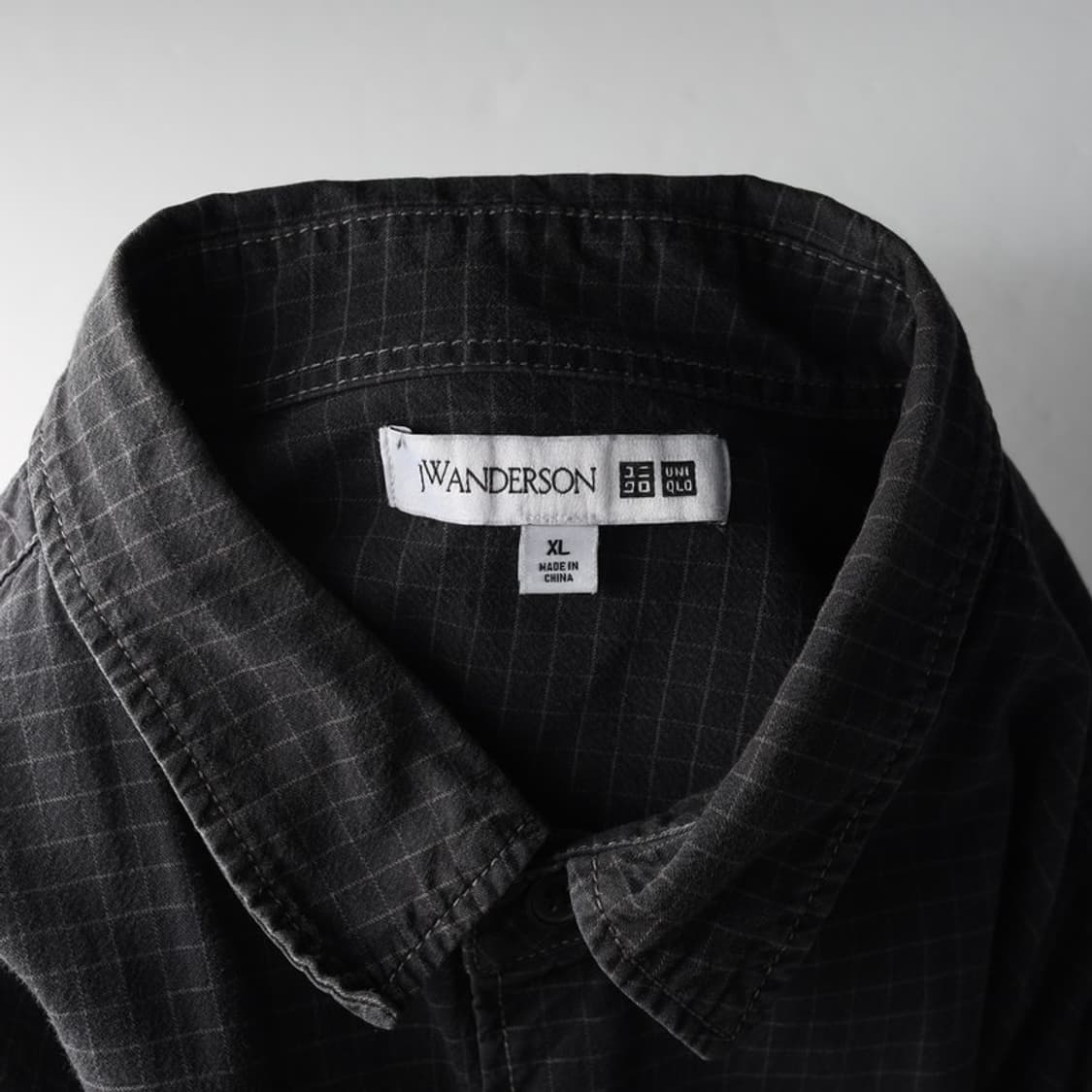 JW앤더슨 X 유니클로 다크그레이 체크 셔츠 XL 상품이미지5
