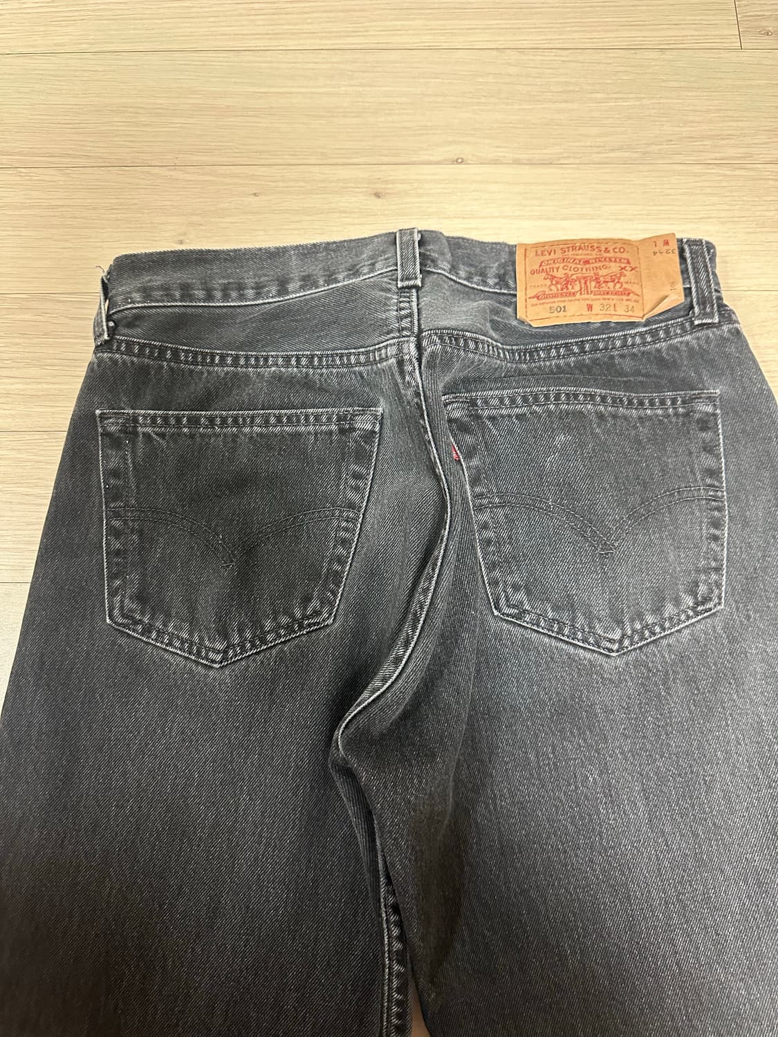 90년대 빈티지 리바이스 흑청 32/34 (실측사이즈 30) 상품이미지4