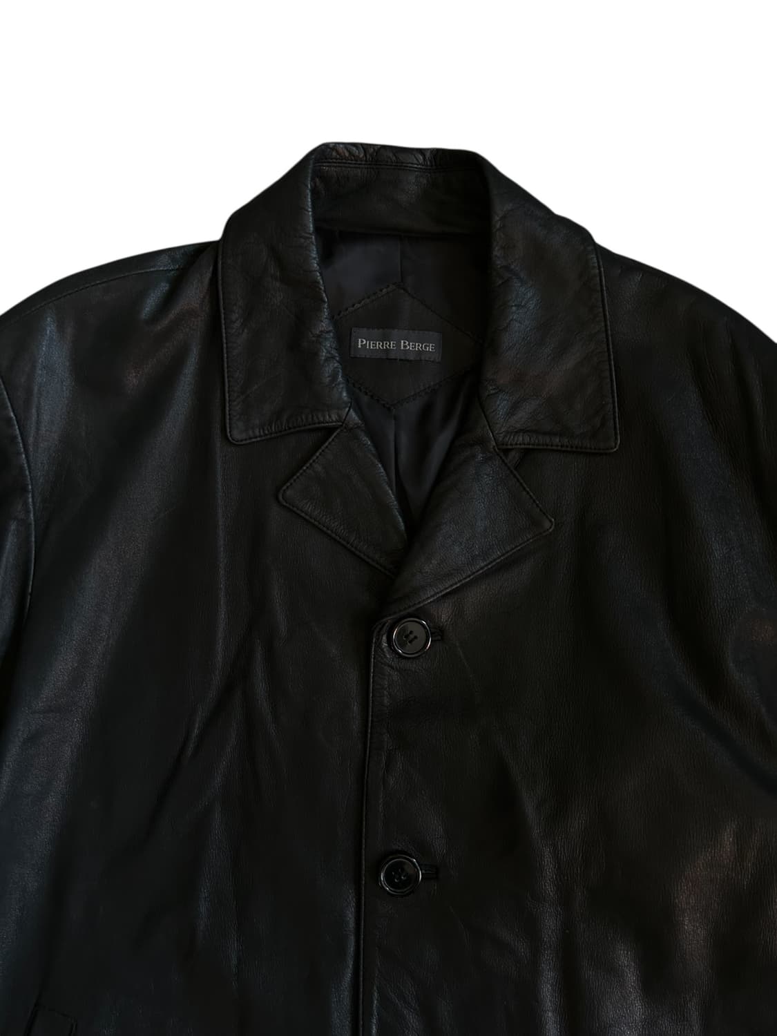 90's Pierre Berge 90s Leather Half Coat 상품이미지2