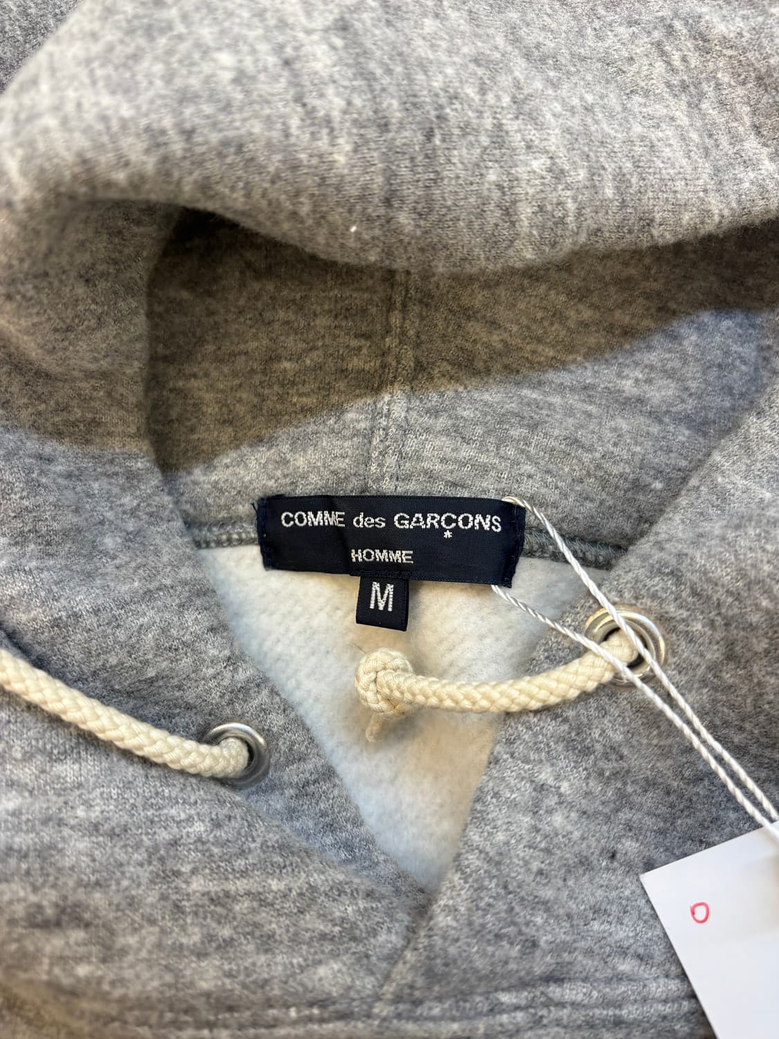 꼼데가르송 옴므 체크 헴 후드티 상품이미지3