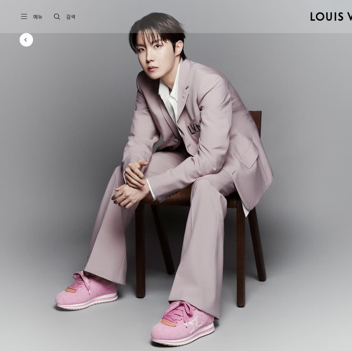 (S+/8.5) / 루이비통 LV 버터소프트 스니커즈 제이홉 상품이미지10