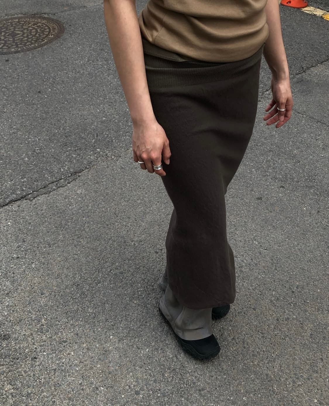 릭오웬스 00s 드레이프 스커트 상품이미지1