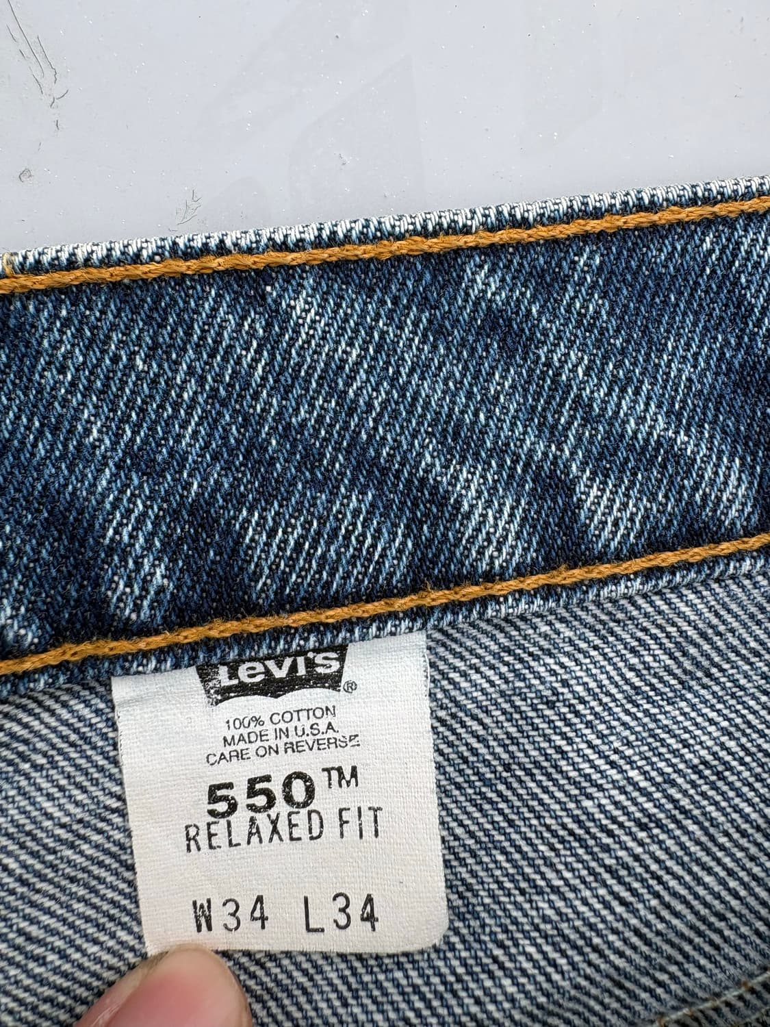 90’s Levi’s 550 orange tab made in usa 상품이미지6