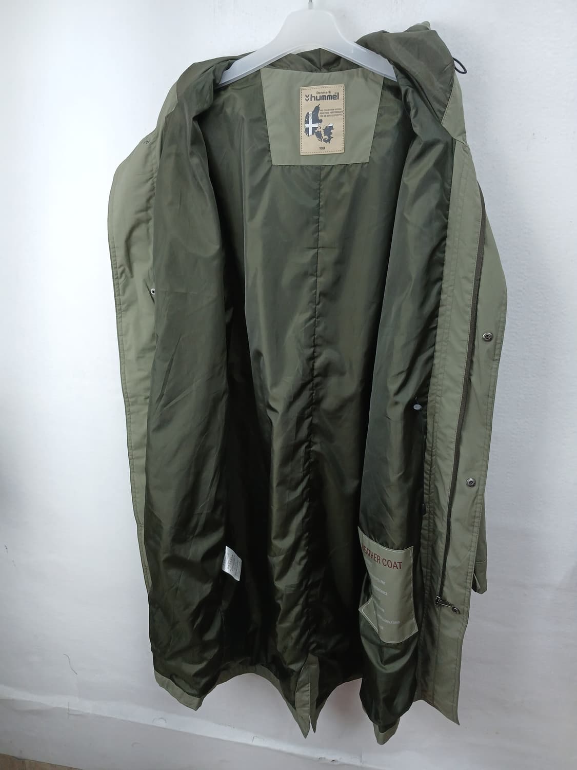 Hummel 후드 웨더 올리브기능성 코트 100 L 새제품급 상품이미지7