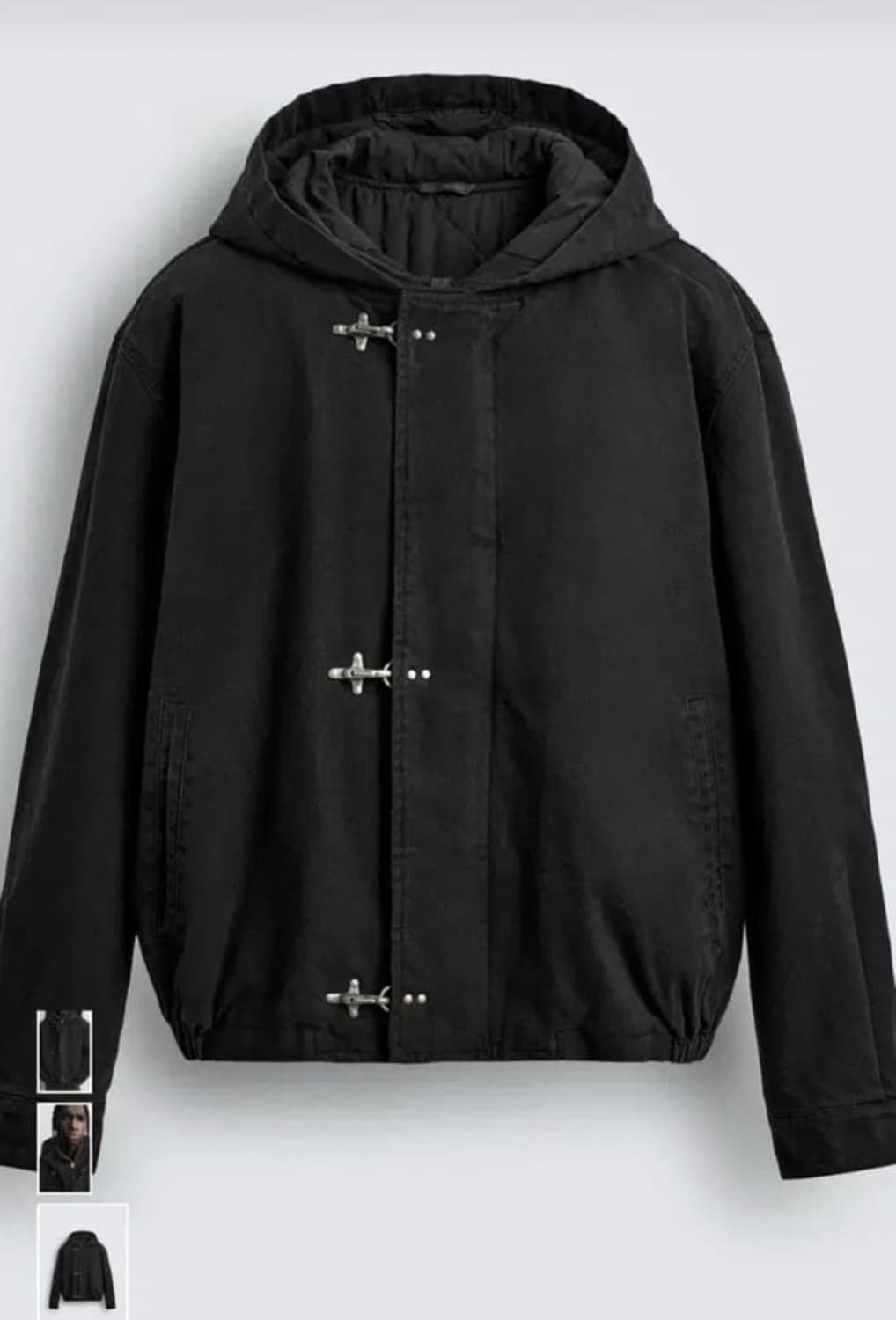 자라 토글 버튼 후드 자켓 구매희망합니다 상품이미지1