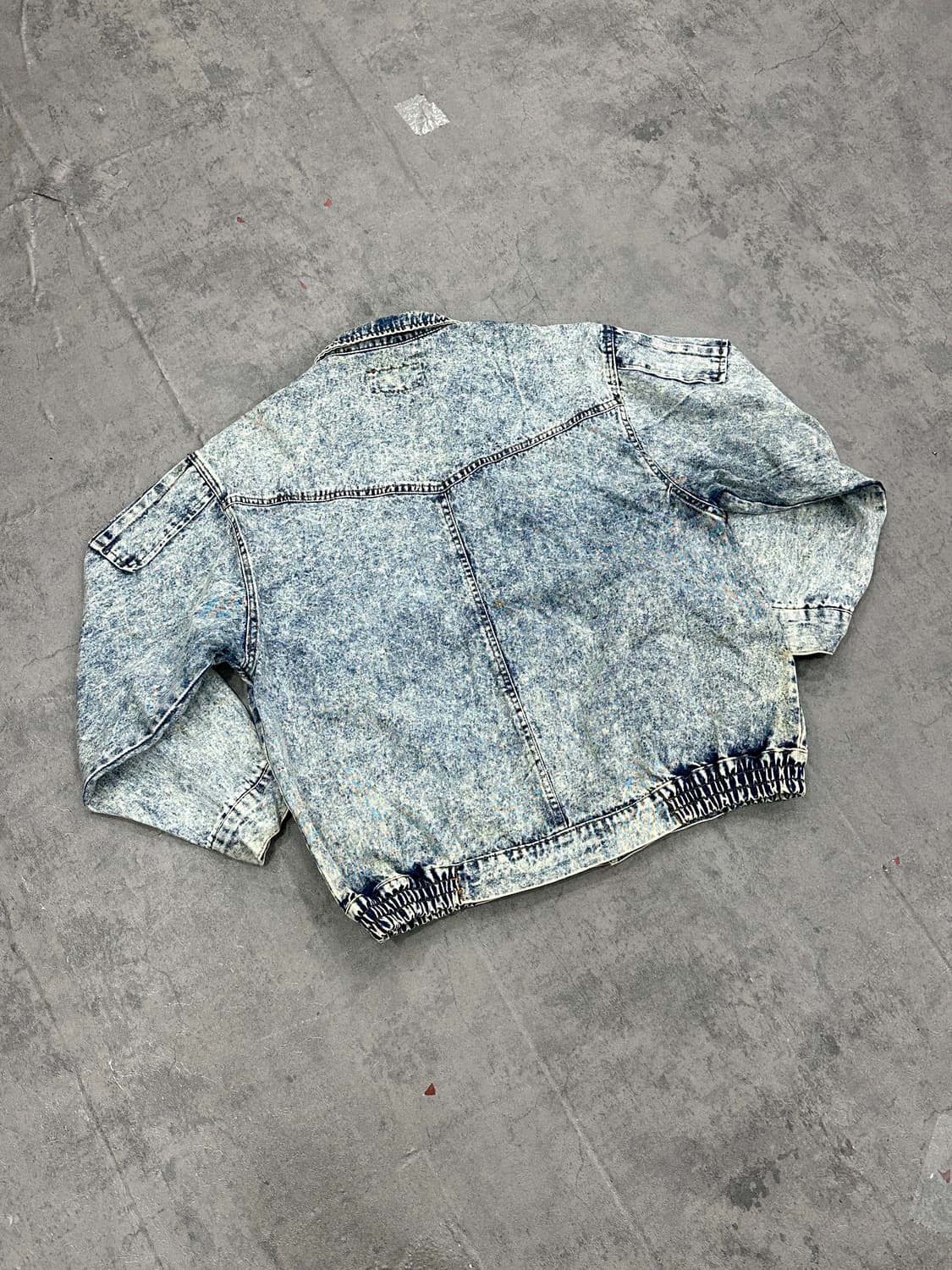 빈티지 워싱 데님 봄버 자켓 상품이미지6
