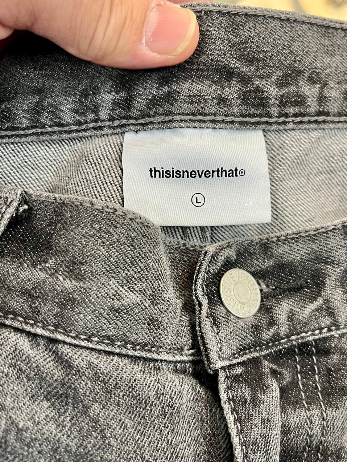 [34~35] 디스이즈네버댓 릴렉스핏 그레이 데님진 L 상품이미지5
