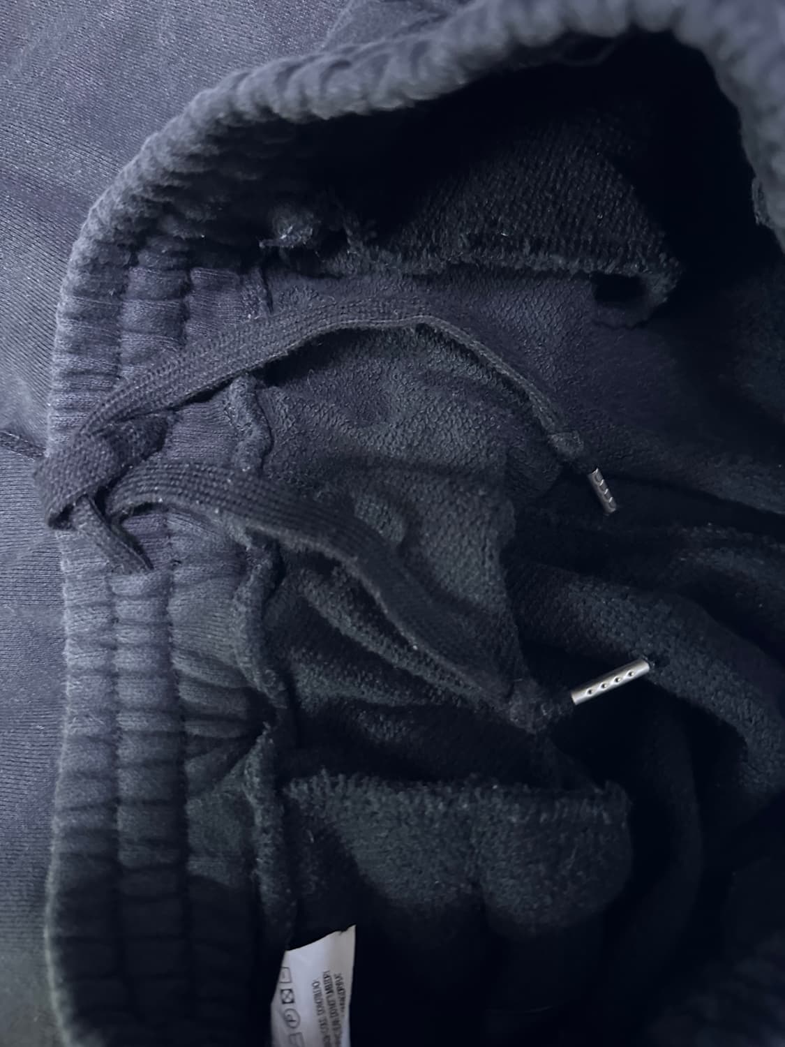 [L] 페이디드 블랙 헤비 코튼 스웨트 팬츠 상품이미지5