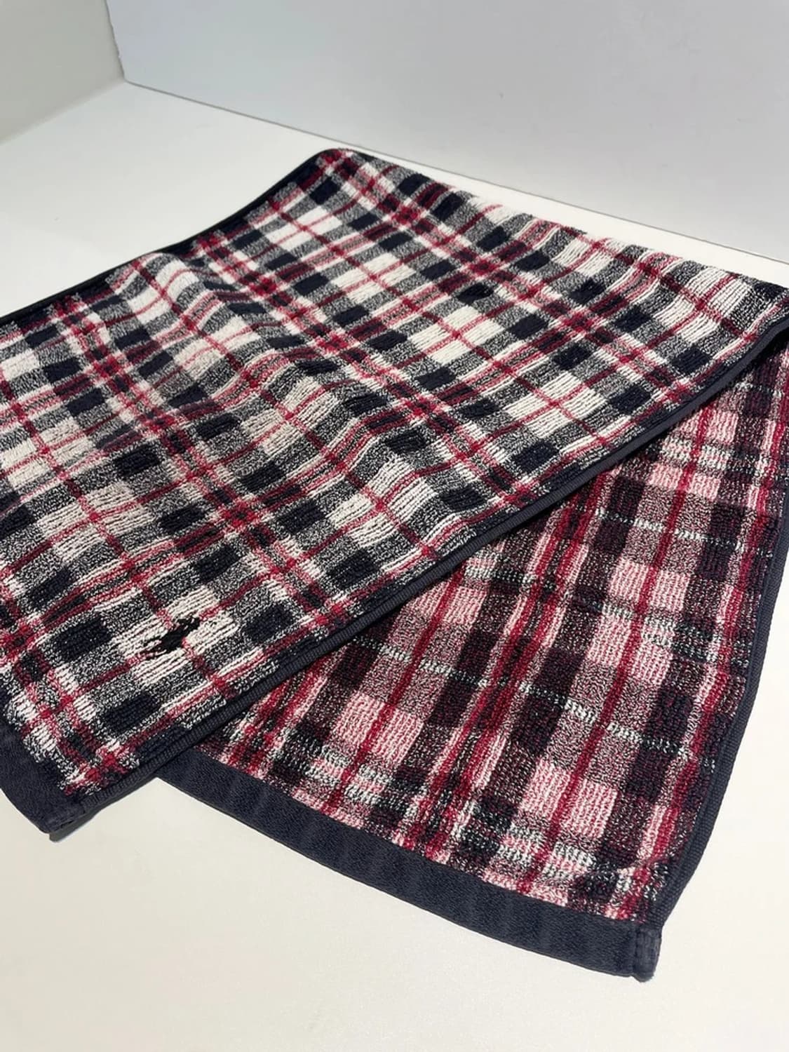 폴로 랄프로렌 00s 재팬 롱 체크 타올 A1347 상품이미지2