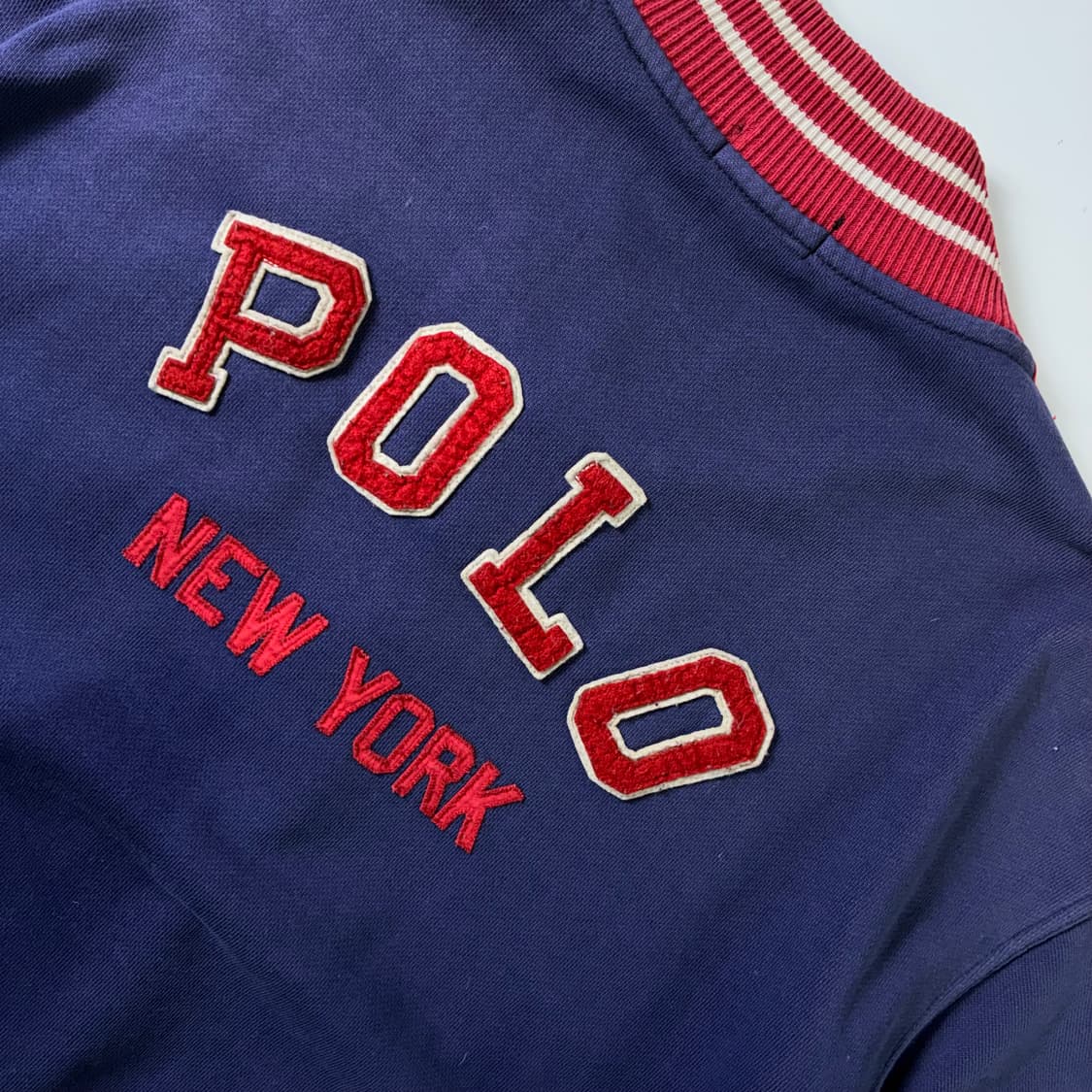 Polo  폴로 랄프로렌 코튼 P로고 바시티 자켓  상품이미지6