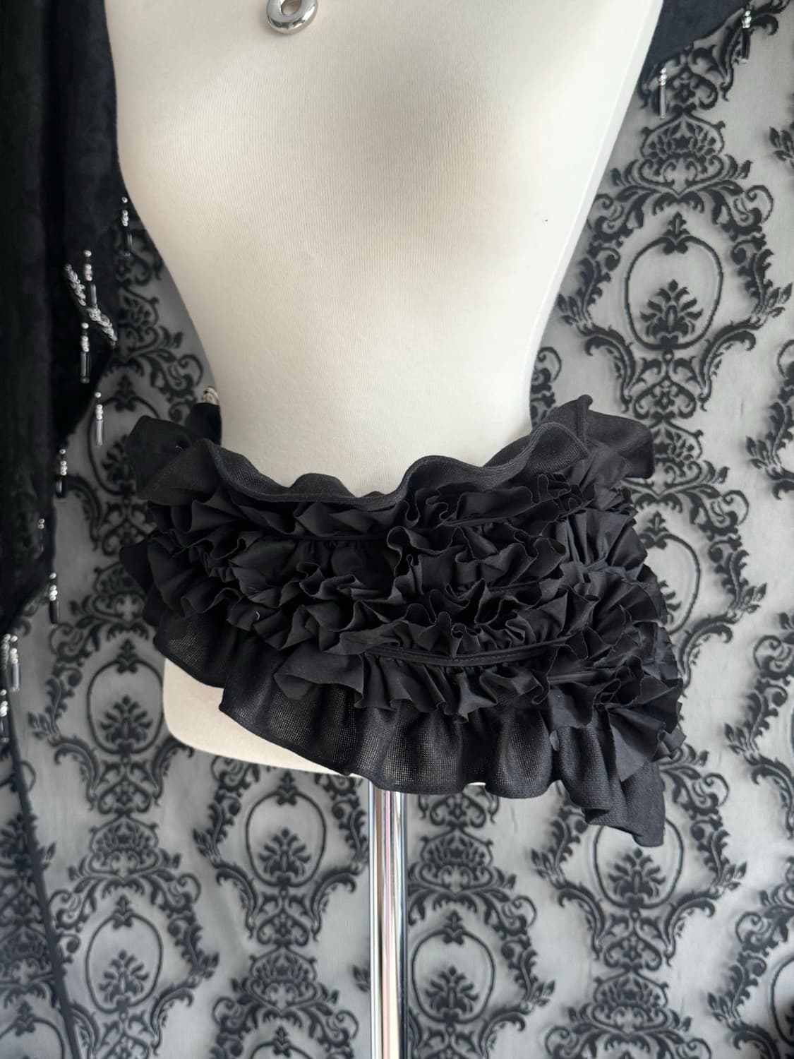 프릴 배색 레이어드 스트랩 벨트  상품이미지5