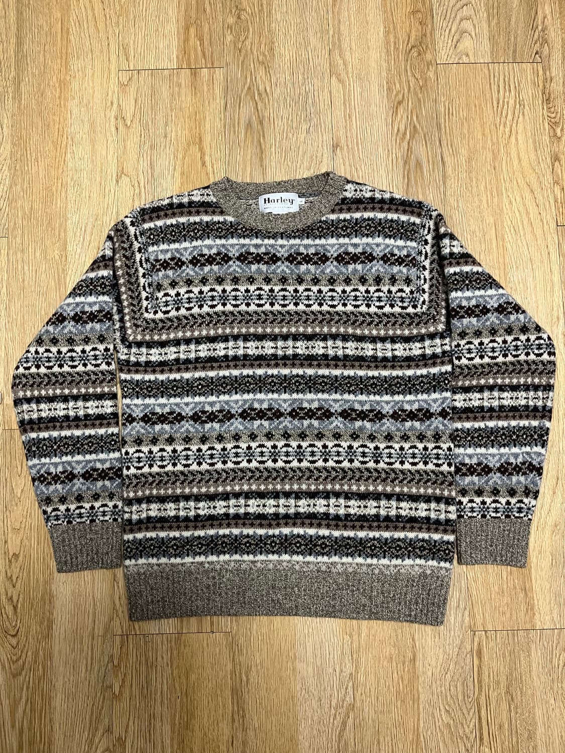 할리오브스코틀랜드 페어아일 니트 머쉬룸 상품이미지2