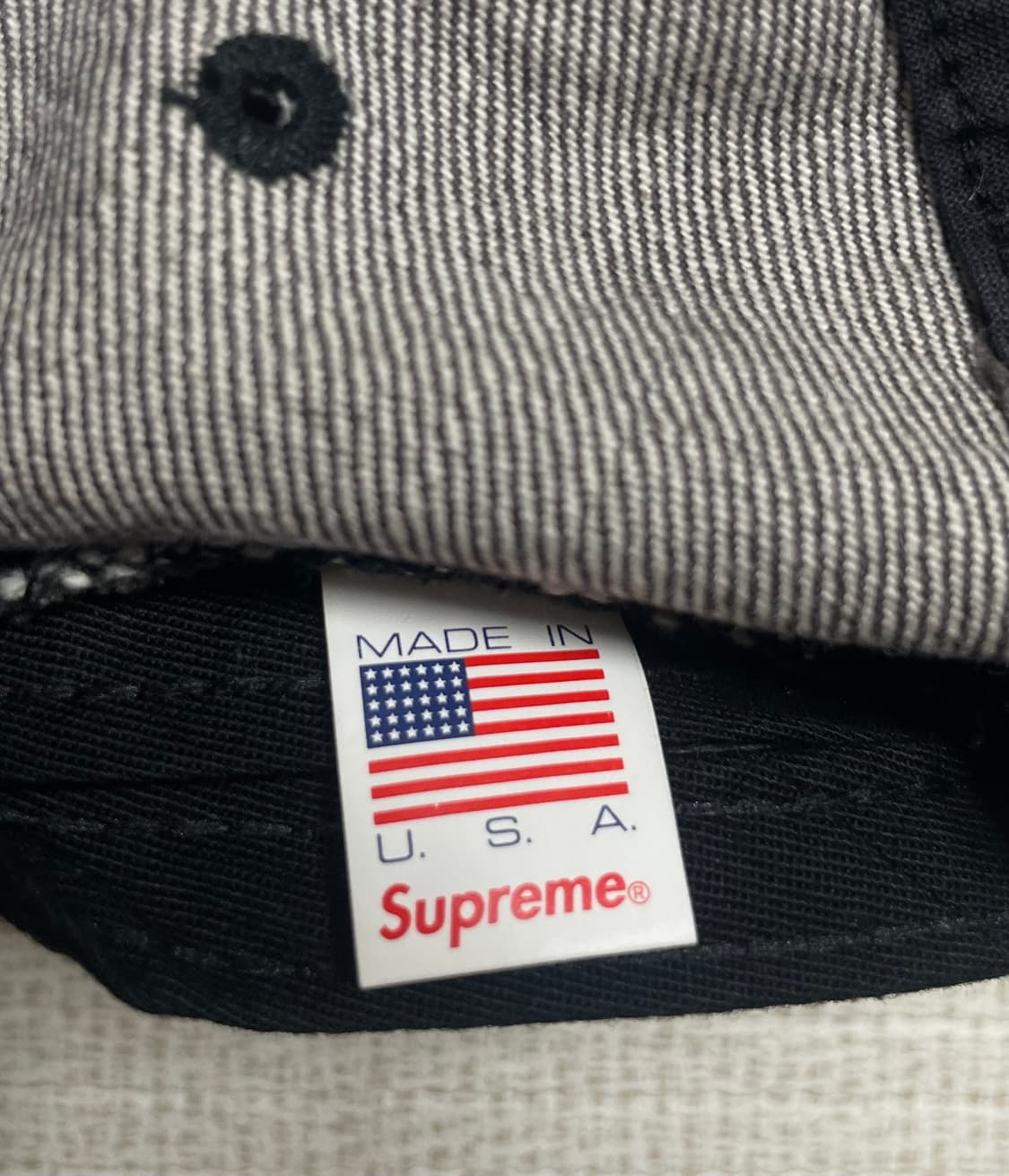 슈프림 데님 캠프캡 블랙 상품이미지4