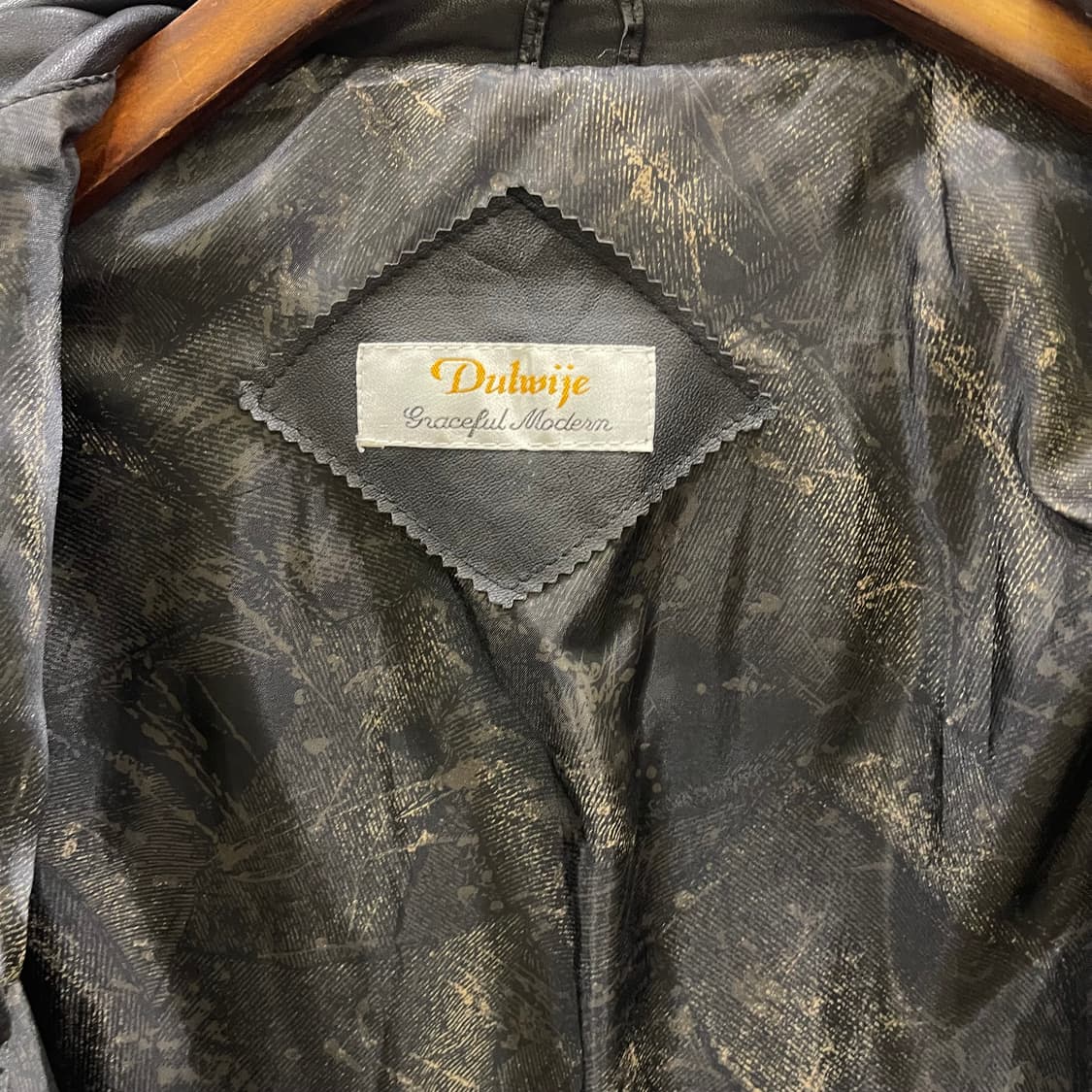 90's 레더 카코트 상품이미지7