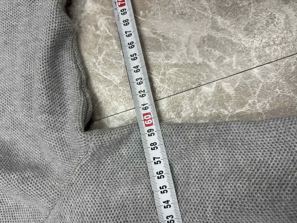 *큐알택 폴로 랄프로렌 큐알택 그레이 풀오버 하프집 코튼 니트 반집업(X 상품이미지7