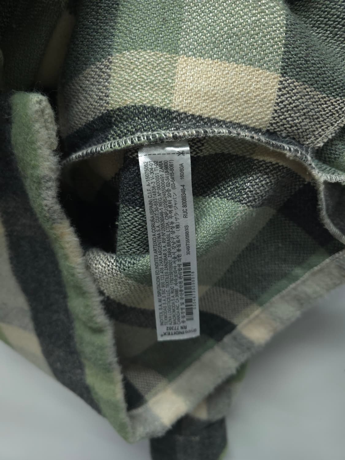 자라 여성 오버사이즈 체크 셔츠 자켓 상품이미지10