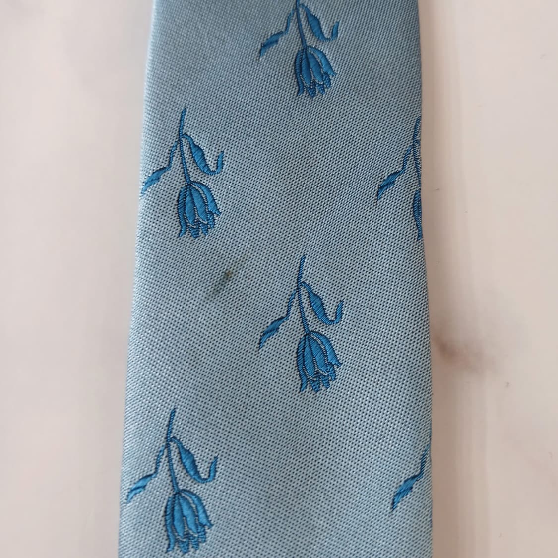 던힐 실크 블루 플라워 자카드 넥타이 9.3cm A등급 A19587
 상품이미지8