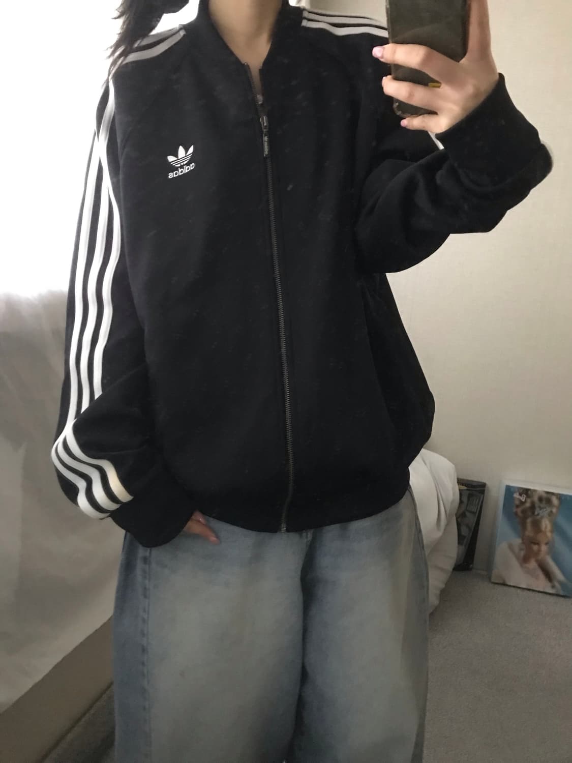 아디다스 블랙 삼선 져지 상품이미지5