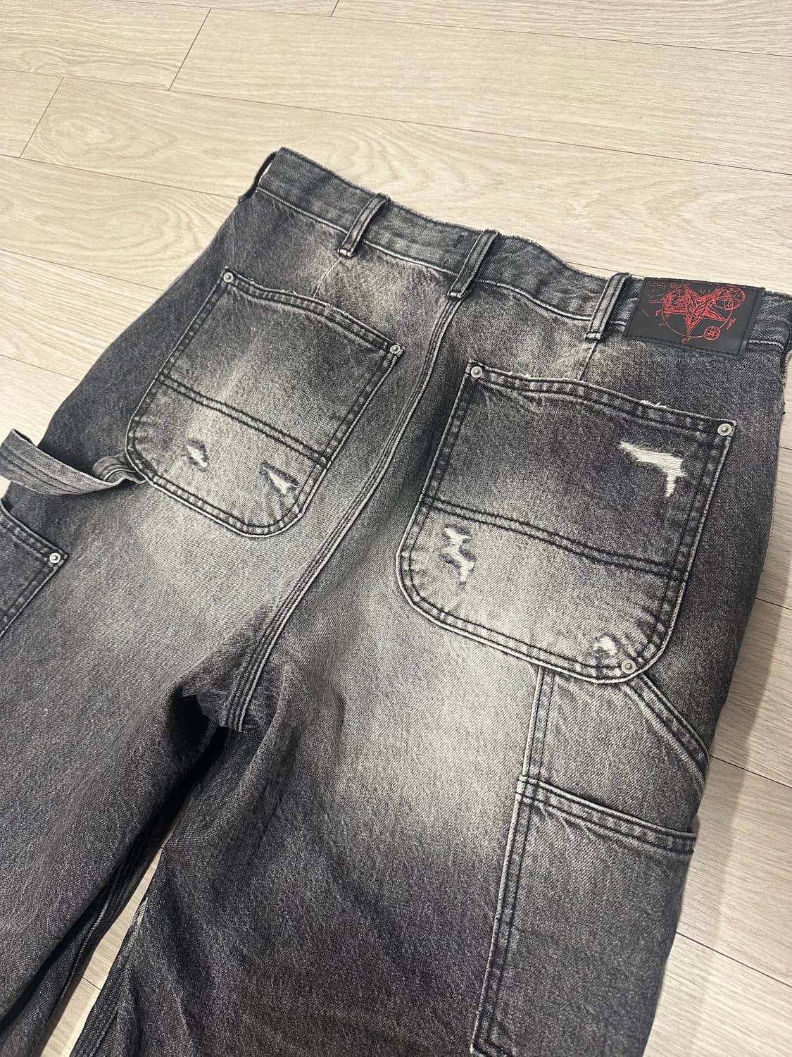 에모스탠스클럽 재패니즈 와이드 배기진 상품이미지4