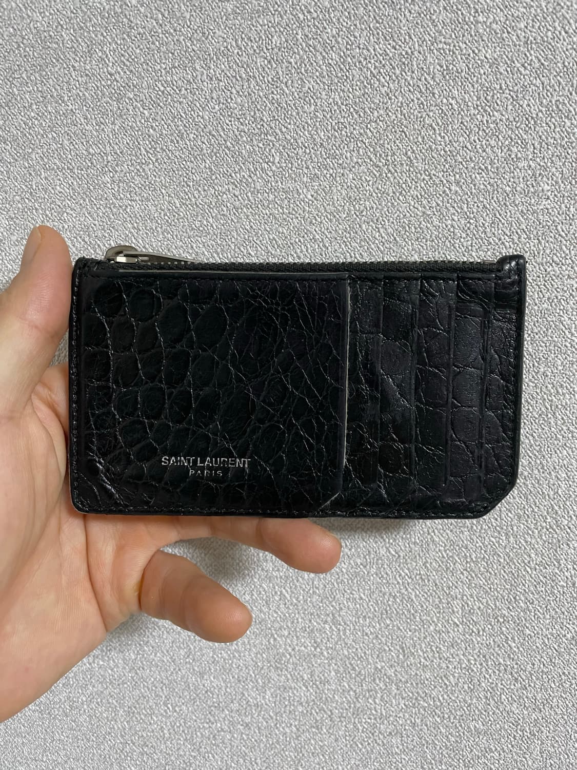 생로랑 지퍼 카드 케이스 상품이미지1