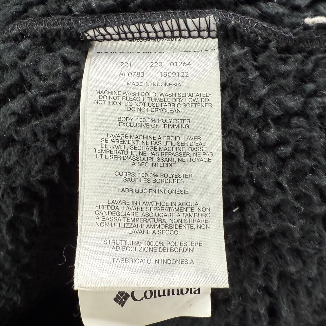[M] 컬럼비아 블랙 플리스 상품이미지6