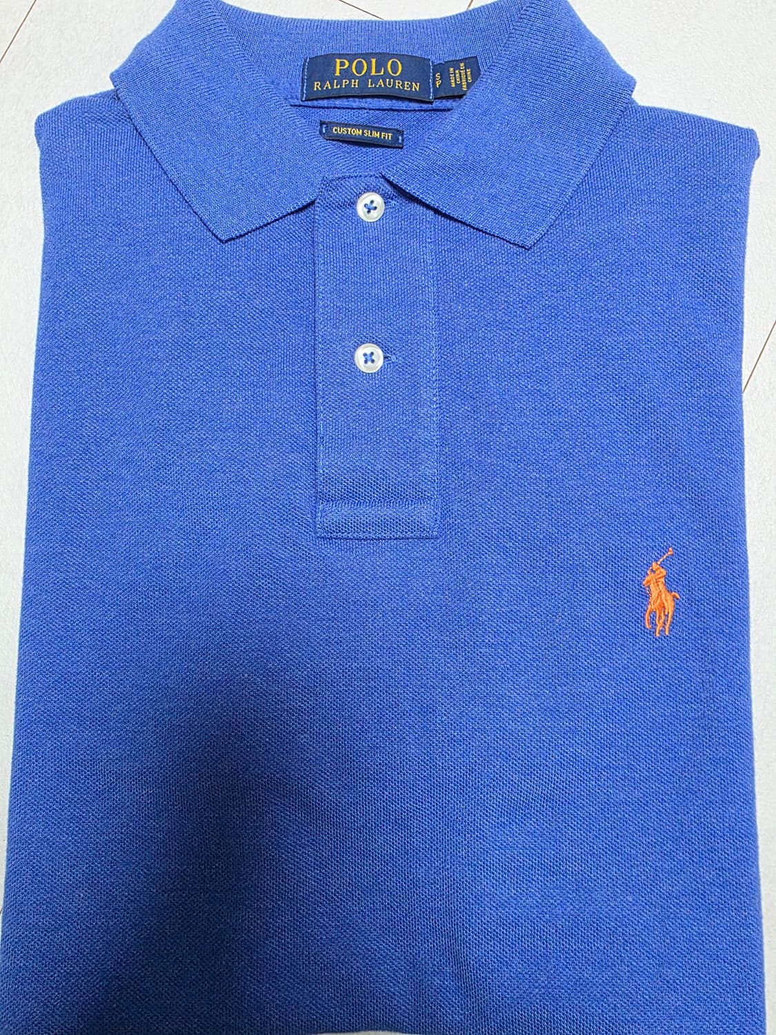 폴로 커스텀 슬림핏 반팔 카라티 S 남성 55 여성66 루즈핏55 상품이미지1