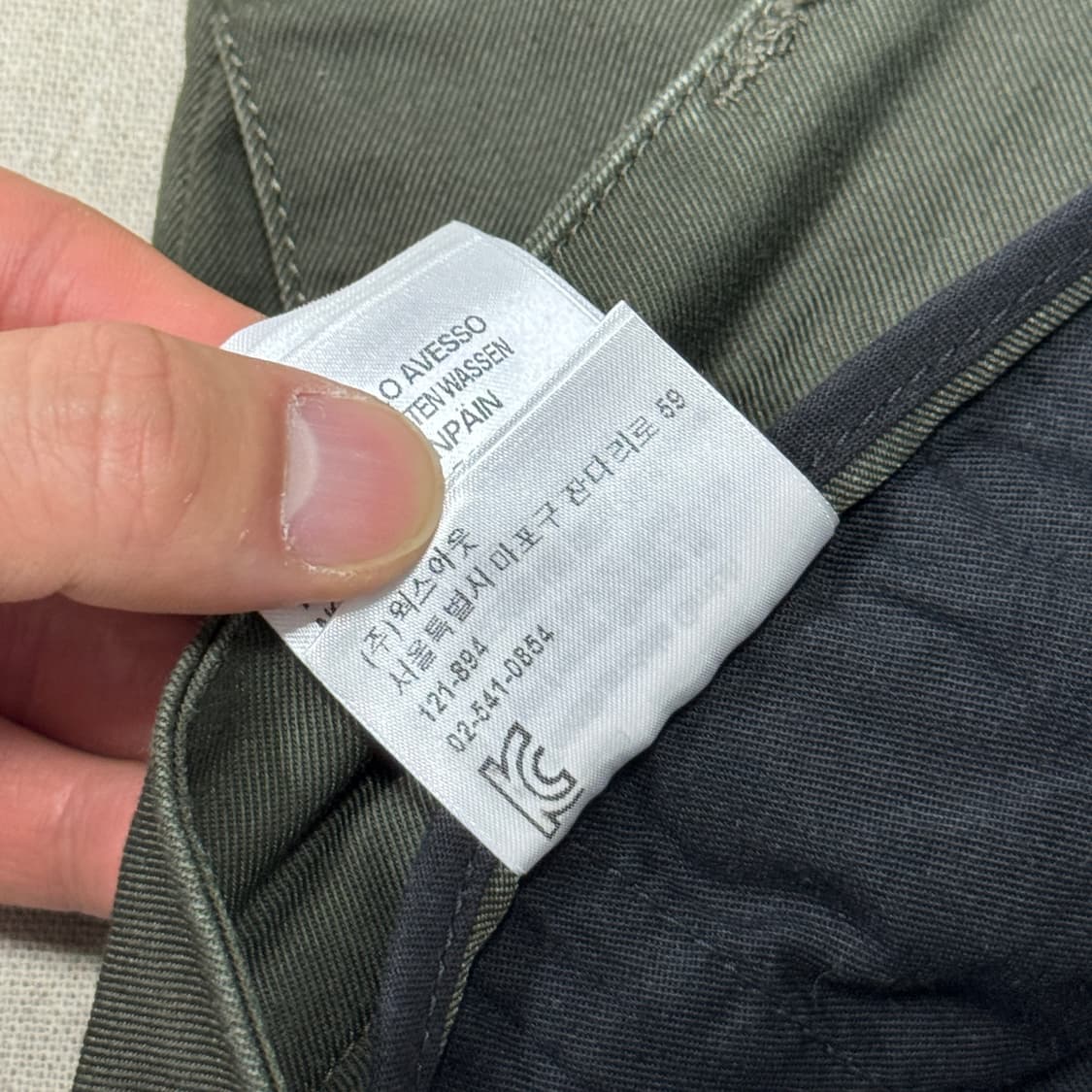 칼하트 wip 카키 치노팬츠 34 상품이미지7