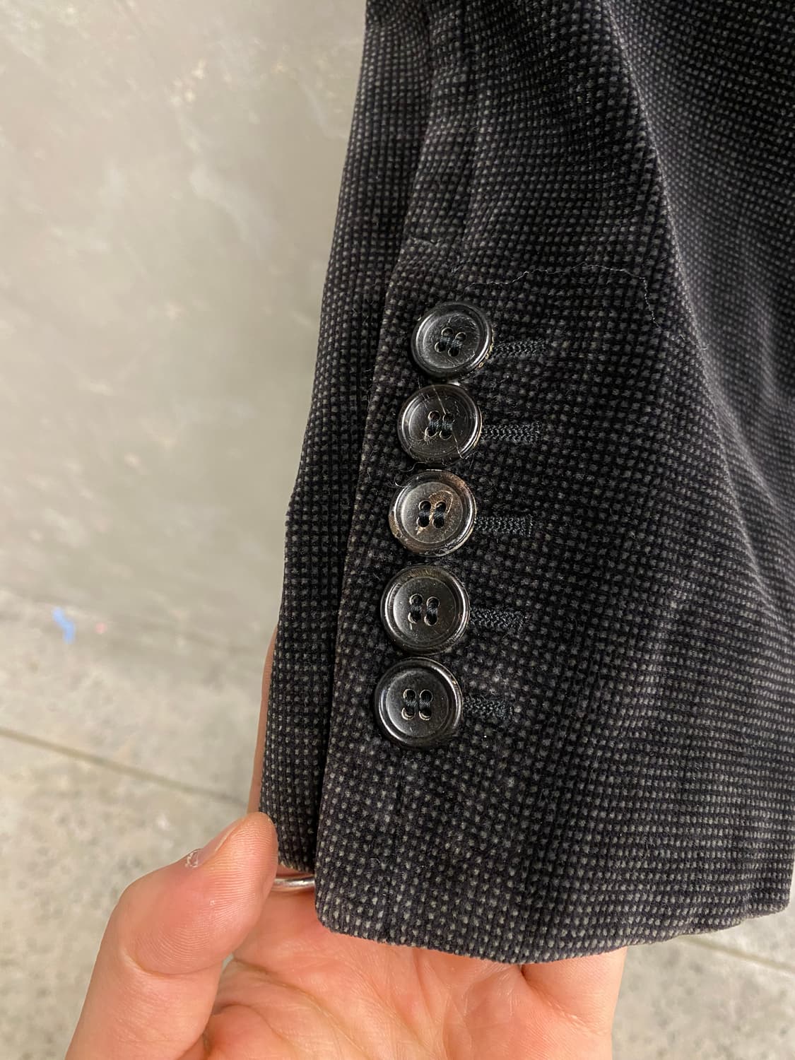 [46] GUCCI 구찌 벨루어 코튼 투버튼 블레이저 상품이미지3