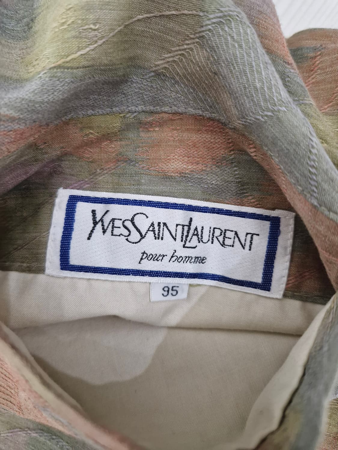 YSL 입생로랑 뿌르 옴므 90's 리버시블 패턴 봄버 자켓 상품이미지5